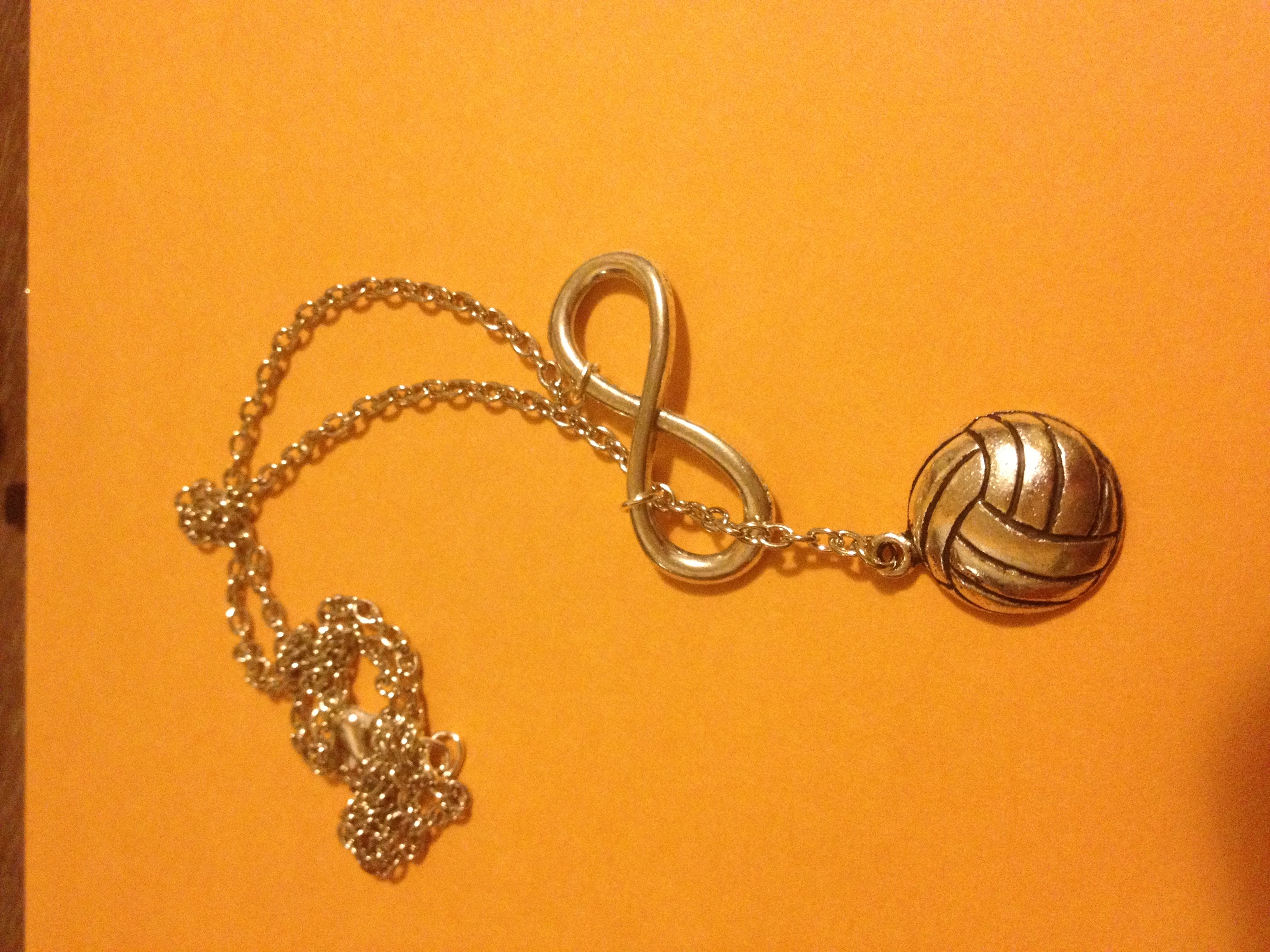 Volleyball Forever Drop Necklace on Luulla